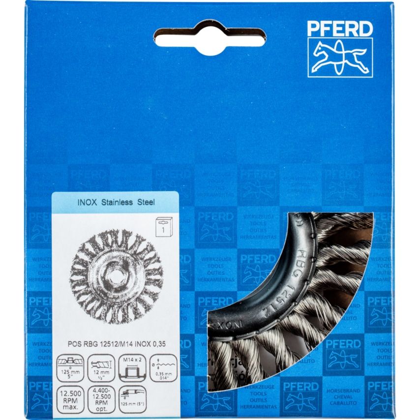 Brush POS RBG 12512/M14 Inox 0,35