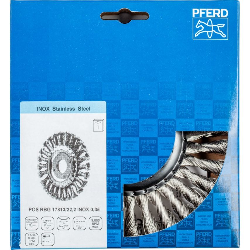 Brush POS RBG 17813/22,2 Inox 0,35
