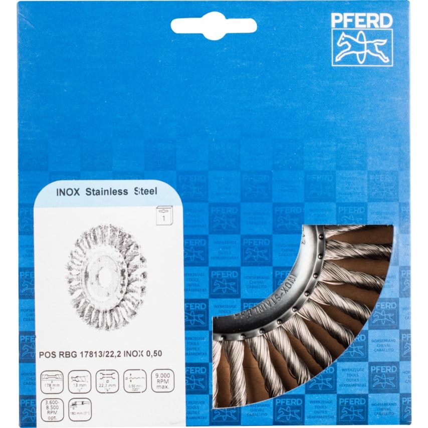 Brush POS RBG 17813/22,2 Inox 0,50