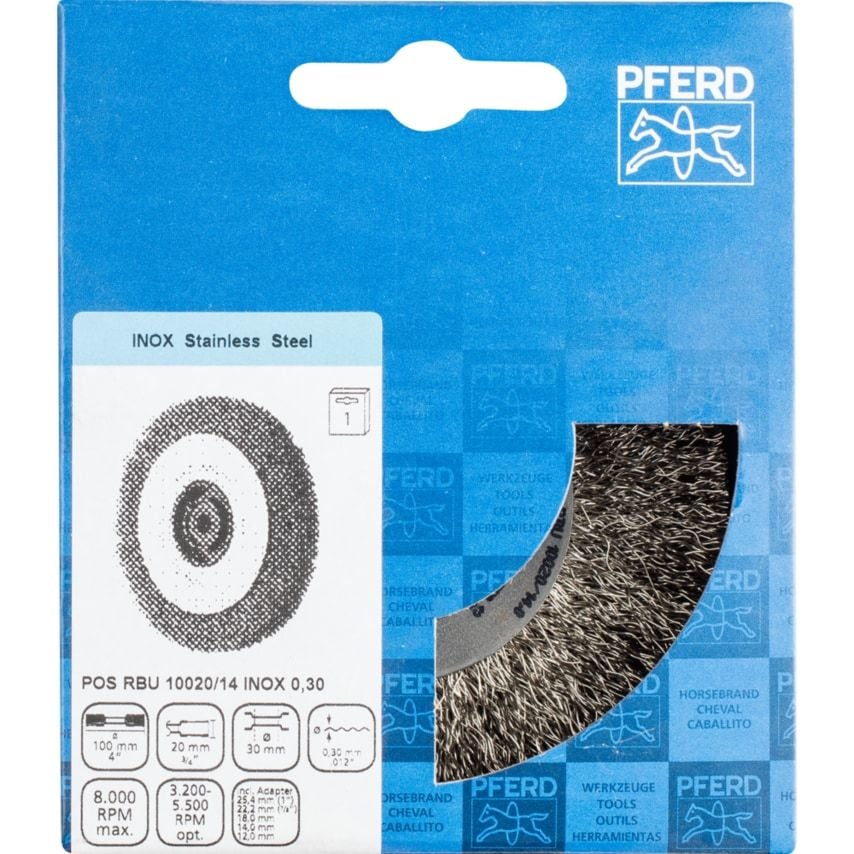 Brush POS RBU 10020/14 Inox 0,30
