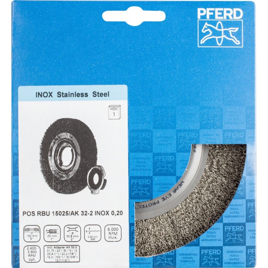 Brush POS RBU 15025/AK 32-2 Inox 0,20