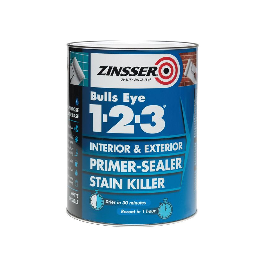 Bulls Eye 1-2-3 Primer Sealer Paint 1 Litre