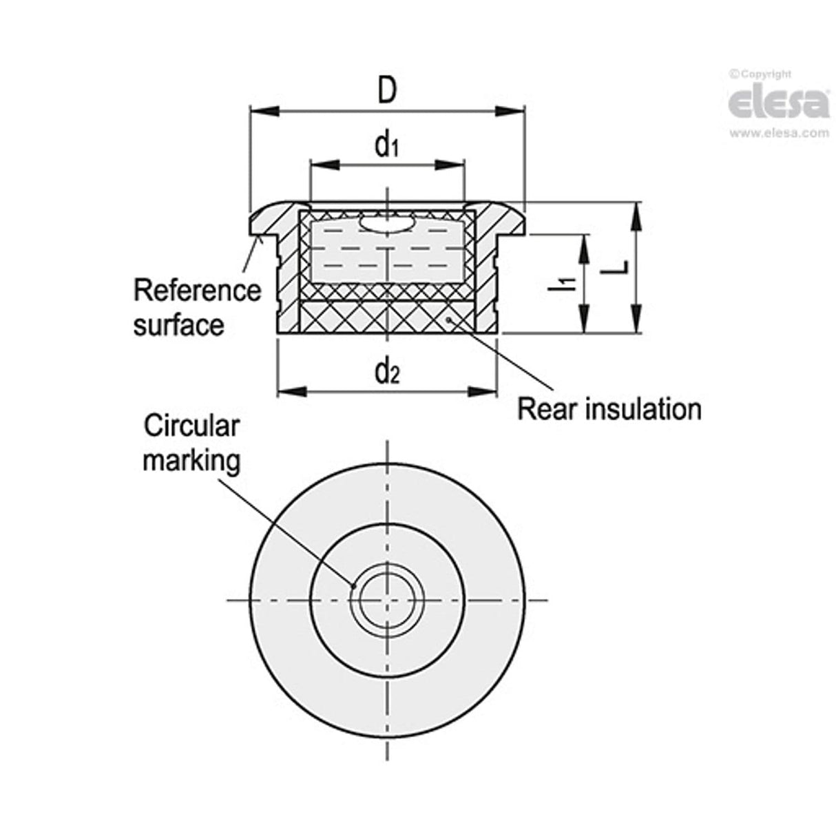 Bull's Eye Level-BEL-BH-ANB-25-K-30