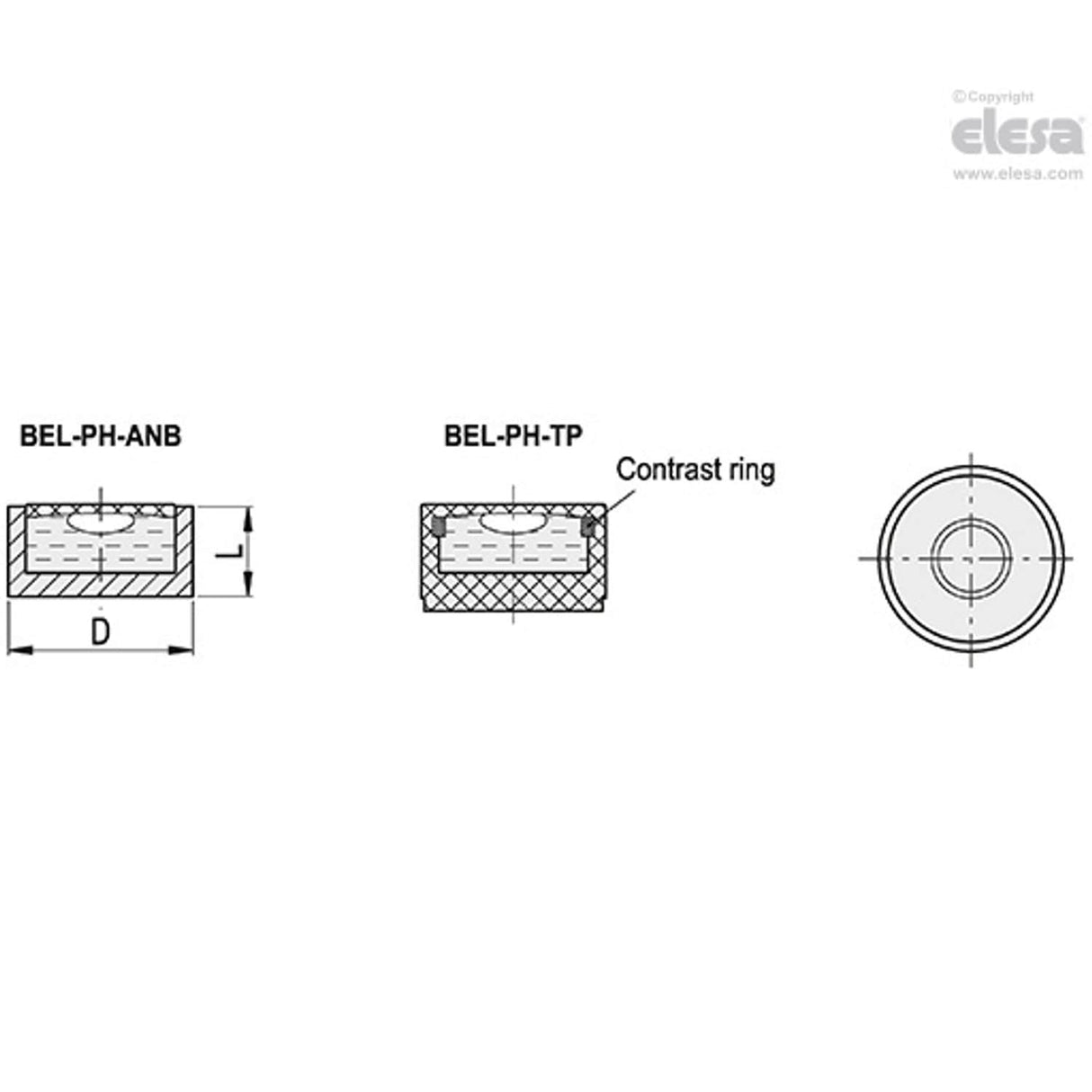 Bull's Eye Level-BEL-PH-TP-10-G-40-1