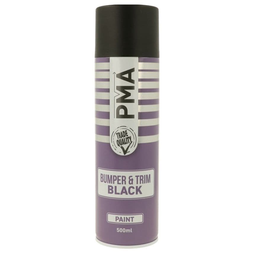 Bumper and Trim Paint Black 500ml - PCPA1034