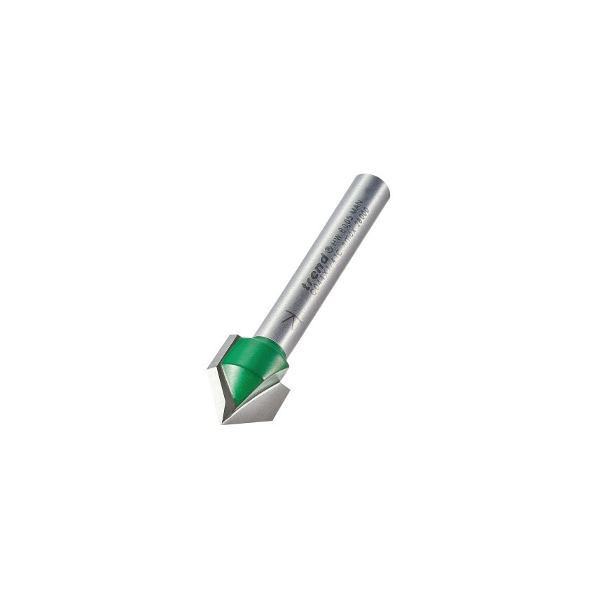 C044 1/4" TC Chamfer V Groove Angle Cutter 45DEG