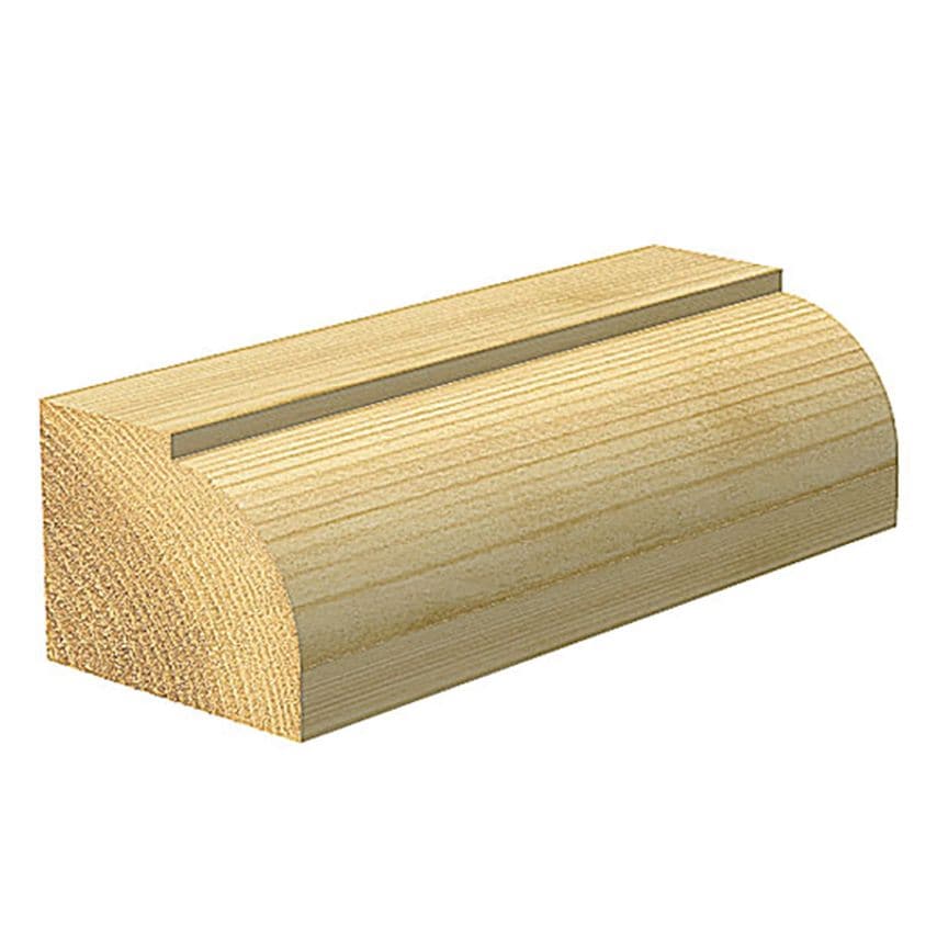 C076 x 1/4 TCT Bearing Guided Ovolo & Round Over 6.3mm Radius TREC07614TC