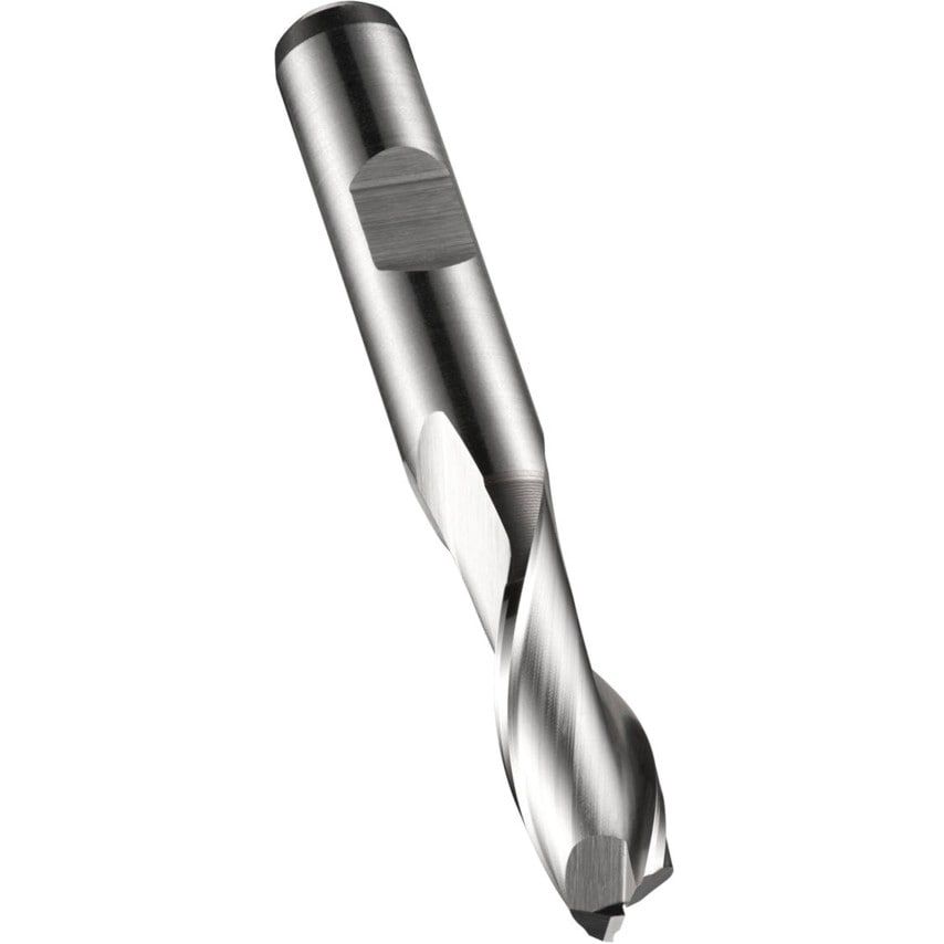C123 3/8" HSS-E-PM 2 Flute Flatted Shank Slot Drill DIN 844K