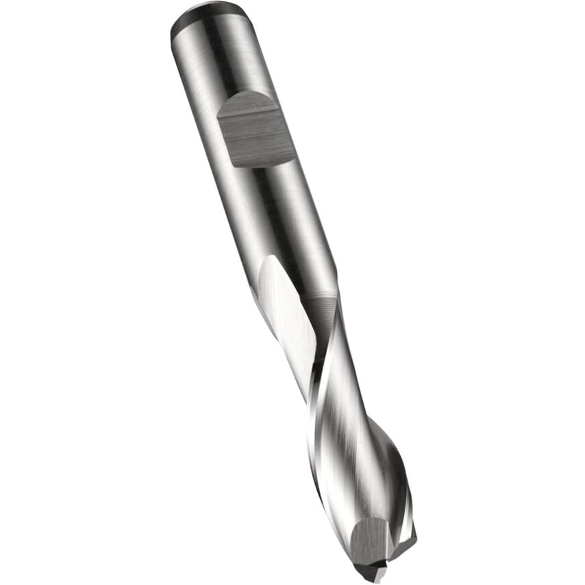 C123 8.00MM HSS-E-PM 2 Flute Flatted Shank Slot Drill DIN 844K