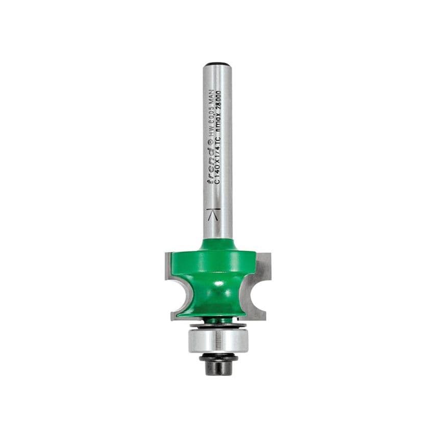 C140 x 1/4 TCT Bearing Guided Corner Bead 3.2mm Radius TREC14014TC