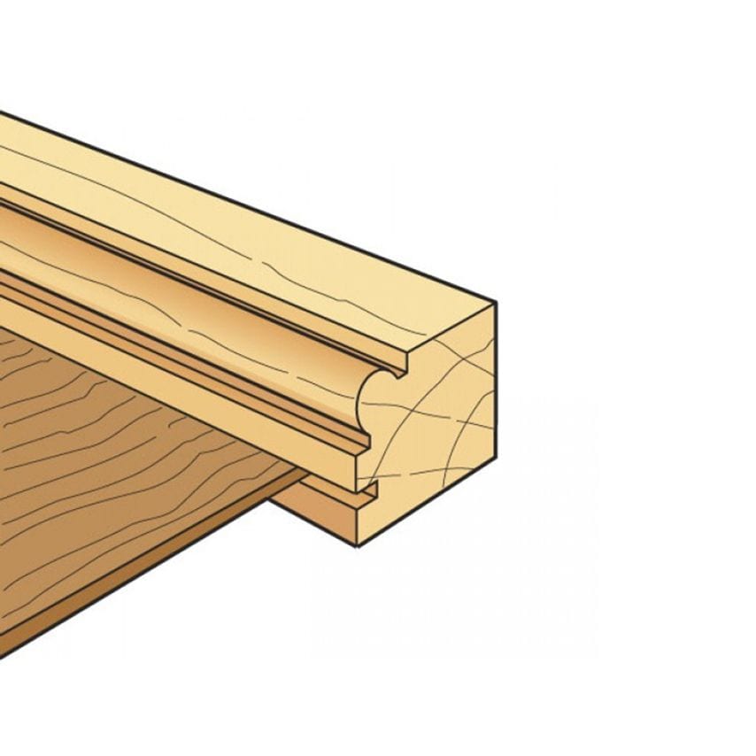 C140 x 1/4 TCT Bearing Guided Corner Bead 3.2mm Radius TREC14014TC