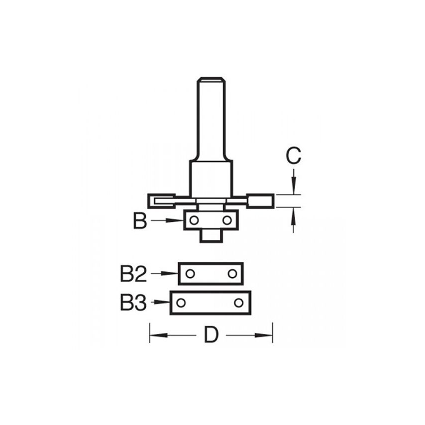 C152 x 1/2 TCT Bearing Guided Biscuit Jointer 4.0 x 37.2mm TREC15212TC
