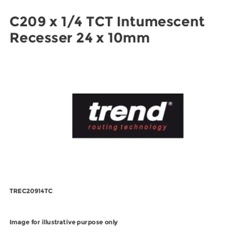 C209 x 1/4 TCT Intumescent Recesser 24 x 10mm TREC20914TC