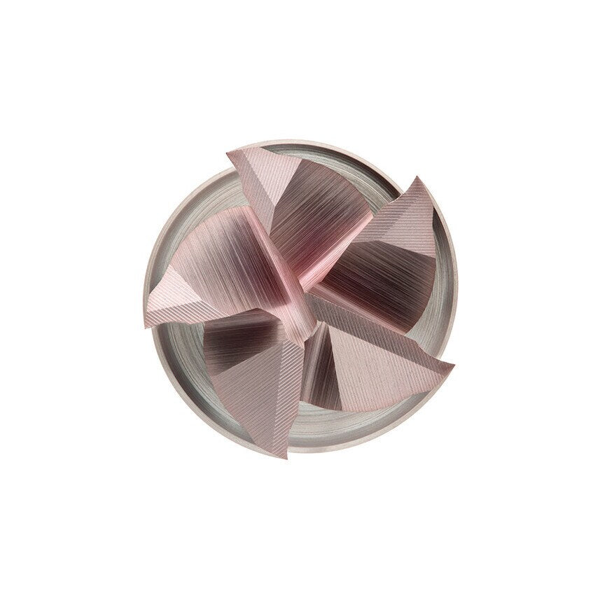 C246 4.00mm HSS-E Flatted Shank Multi Flute End Mill - TiCN Coated DIN 844K