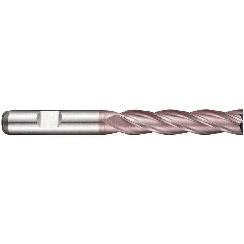 C295 12.00mm HSS-E Multi Flute Flatted Shank Long Series End Mill - TiCN Coated DIN 844L