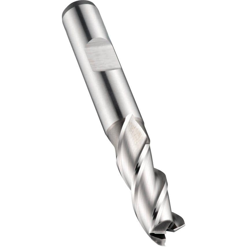 C336 22.00MM HSS-E-PM 3 Flute Flatted Shank Slot Drill DIN 844 K