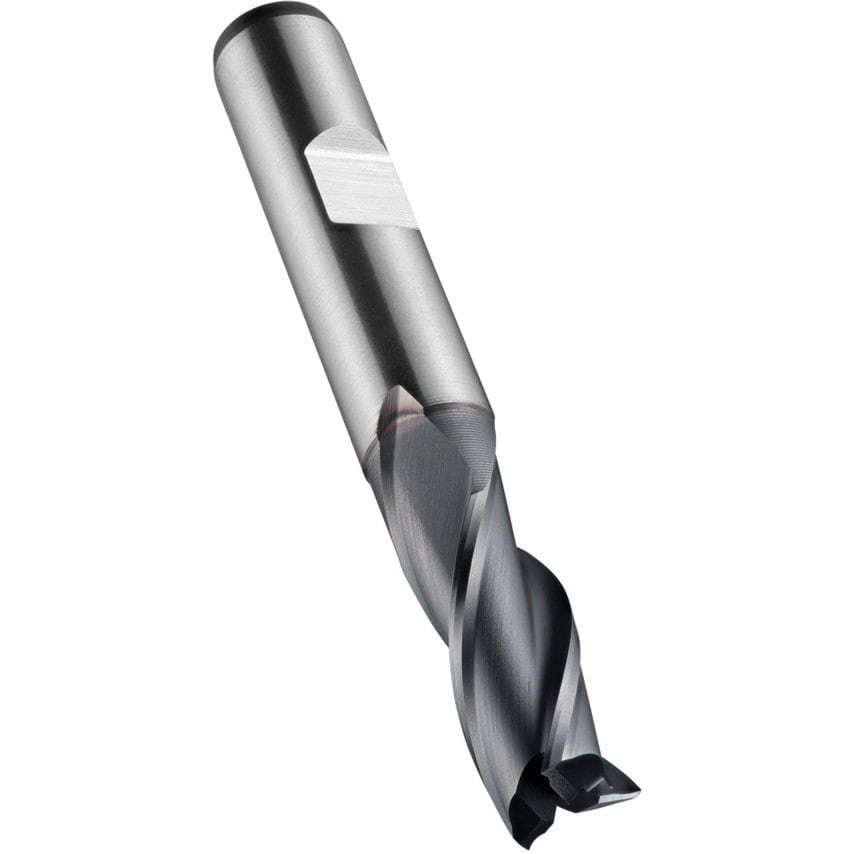 C352 12MM HSS-E-PM 3 Flute Flatted Shank Slot Drill - Alcrona Coated DIN 844 K