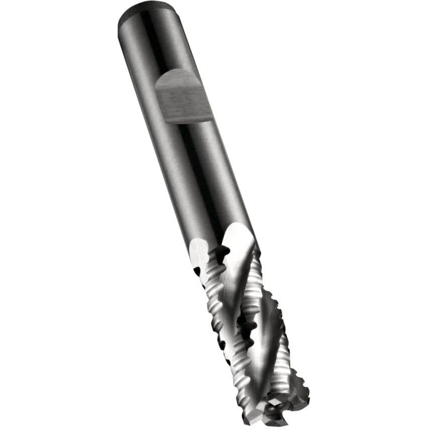 C400 10.00MM HSS-E Multi-flute Flatted Shank Roughing End Mill DIN 844 K