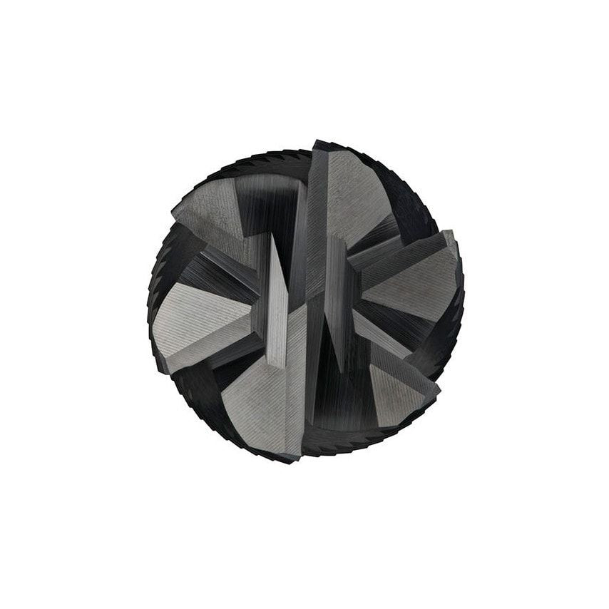 C428 6.00MM HSS-E Flatted Shank Multi-flute Roughing End Mill - Alcrona Coated DIN 844 K