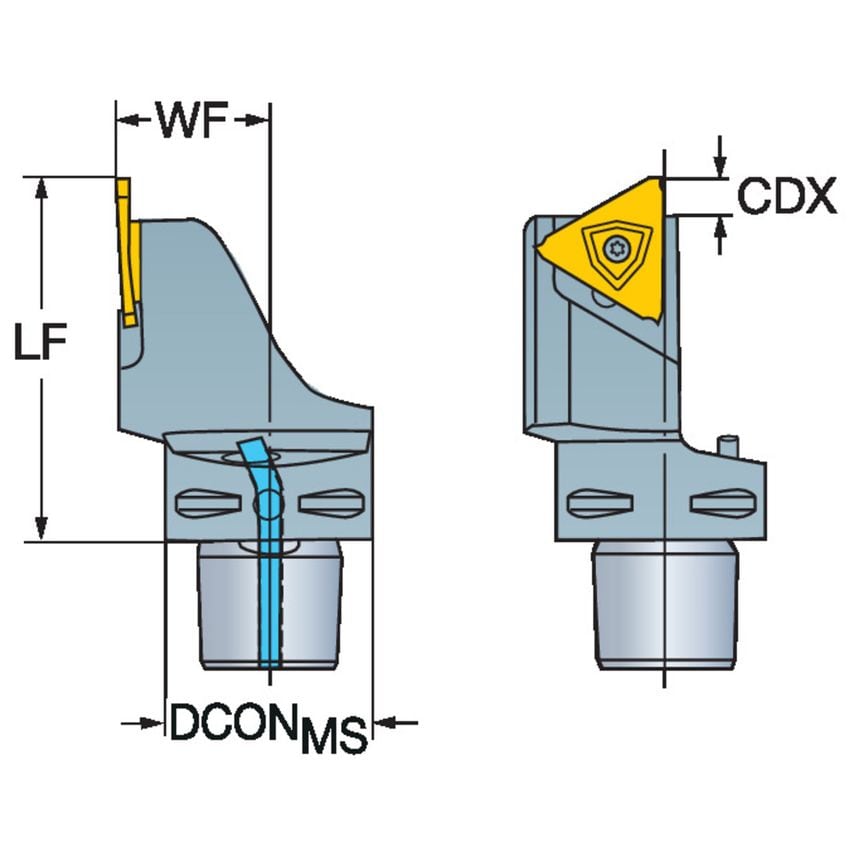 C4-LF123U06-27060BM Cutting Unit for Parting/Grooving
