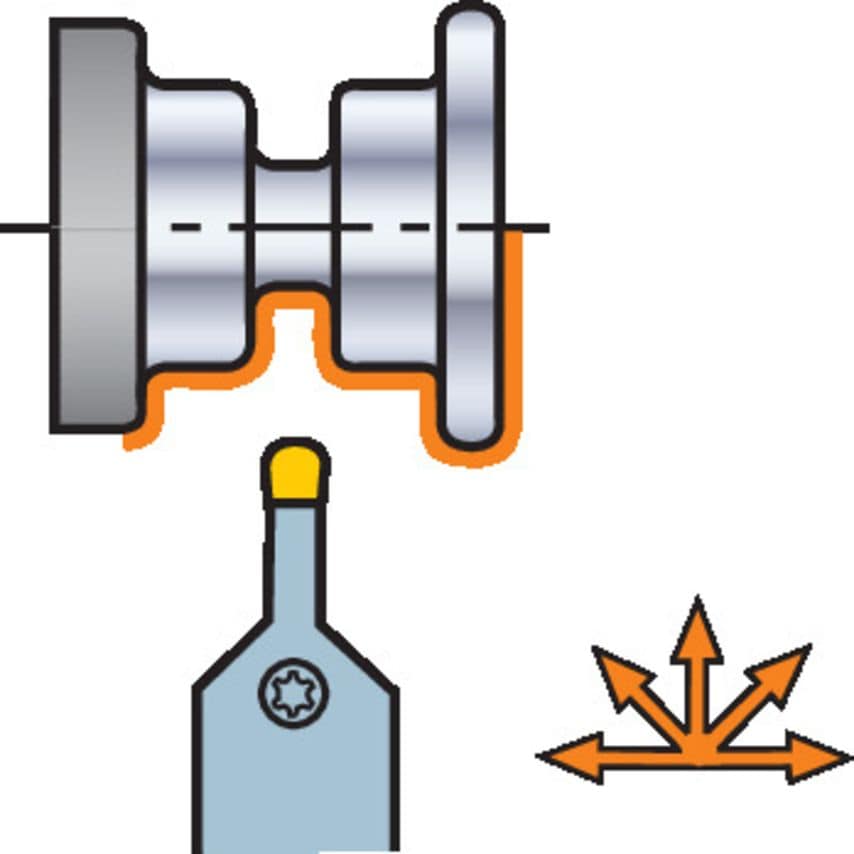 C5-NF123J25-00077B Cutting Unit for Parting/Grooving