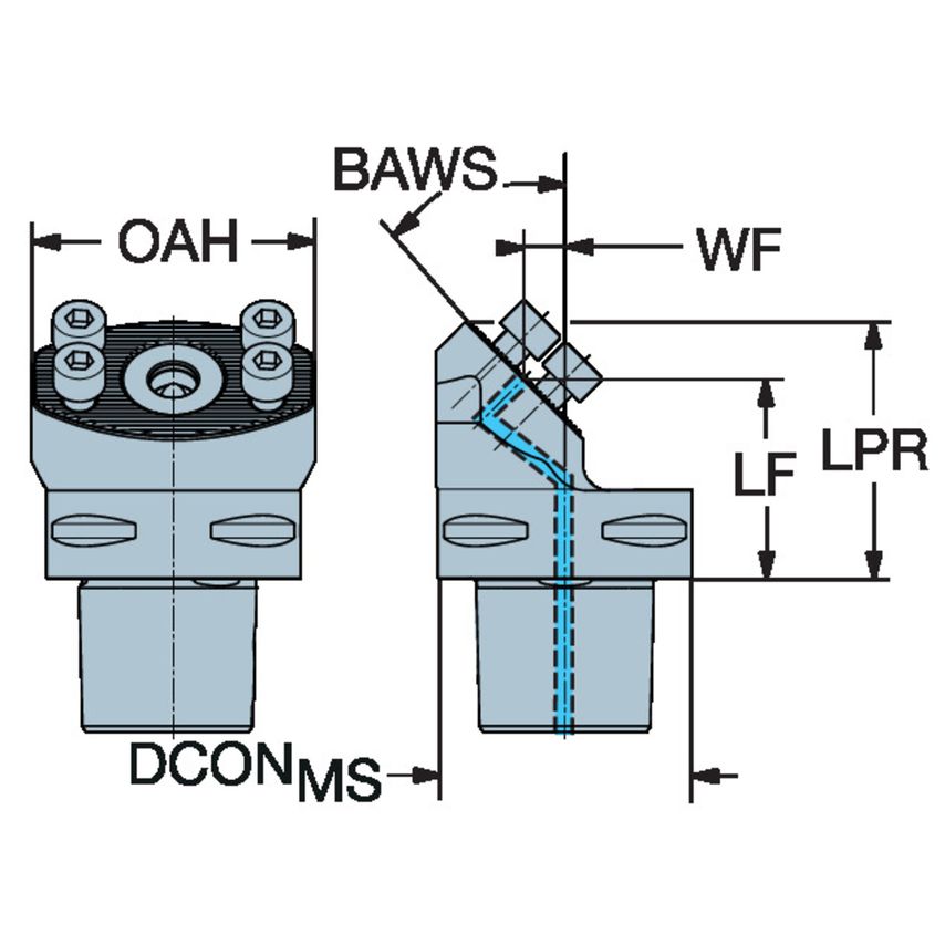 C6-SL70-RX-045-100 Adaptor