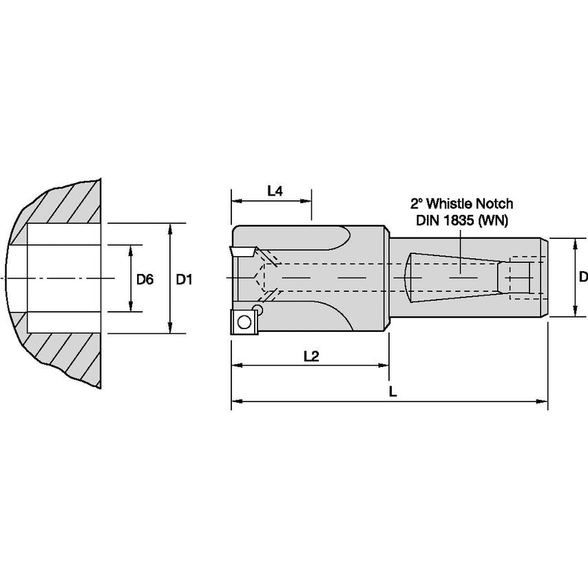 CBTF260R2WD20N2M Counterboring Tool DIAMETER=26