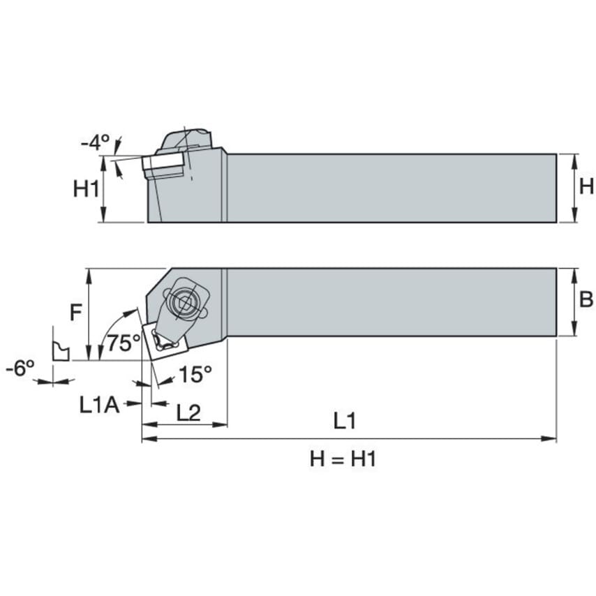 CCKNL 2525-M12-MX7 Toolholder