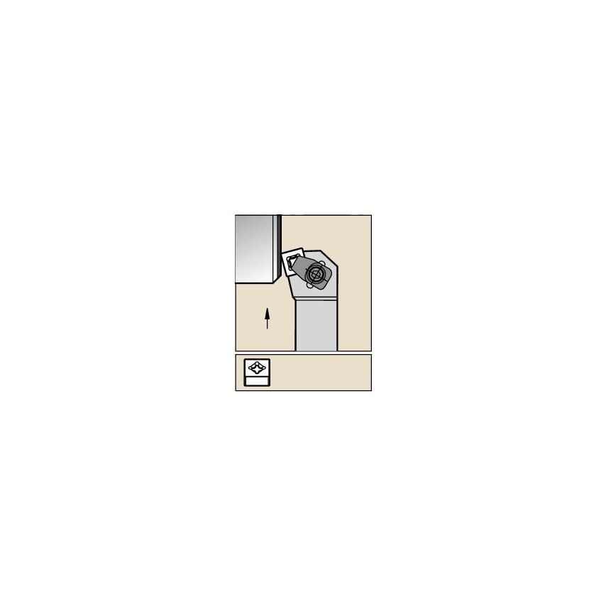 CCKNR2525M12MX7 N Clamping Holder W25, 0MM L151