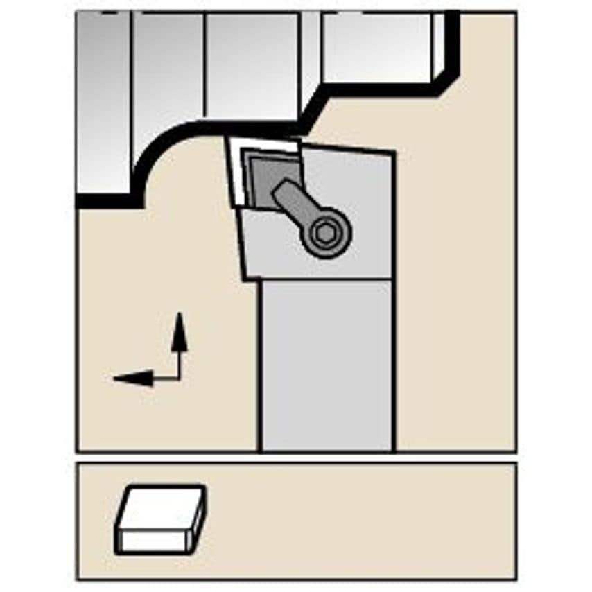 CCLNR164 C Clamping Holder W1.00 L6.00