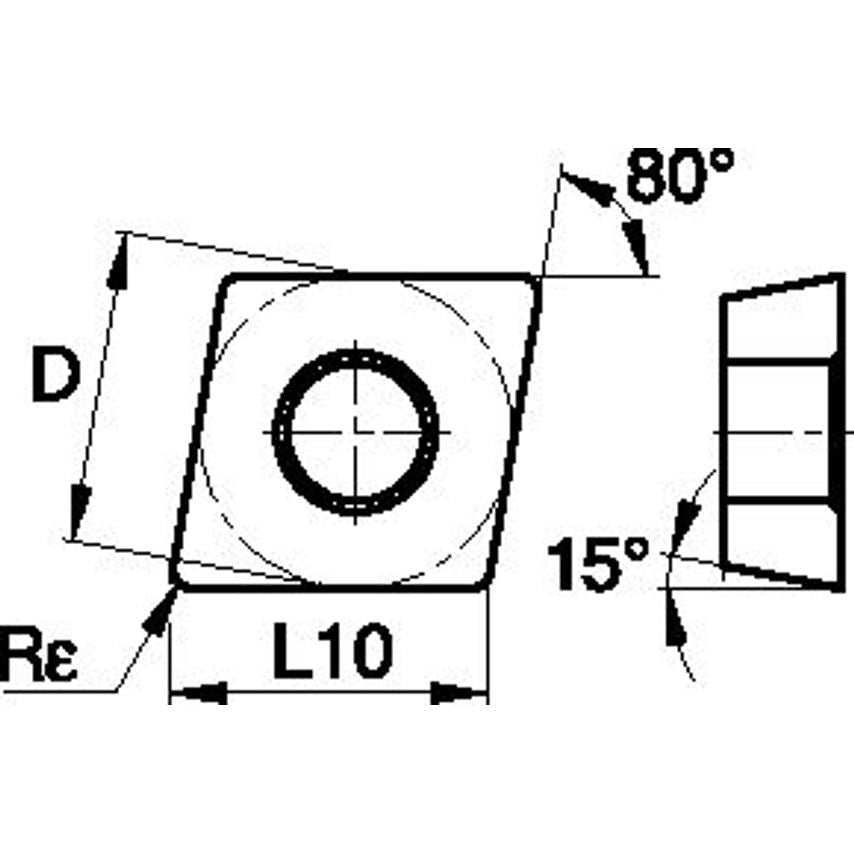 CDHBS4T002FST ANSI/ISO Turning Insert CD..
