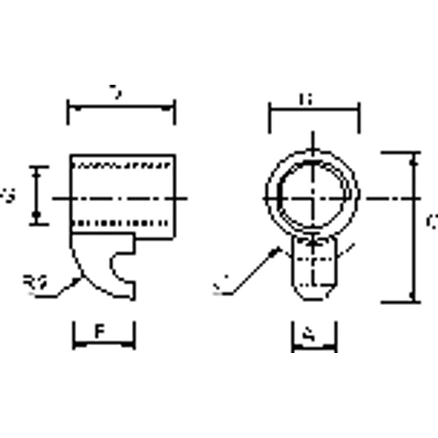 CKM21PKG Steel Clamp Threaded PKG Of 5*
