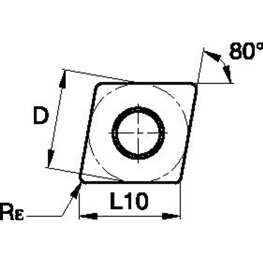 CNGA120408S01015MT ANSI/ISO Turning Insert CN..