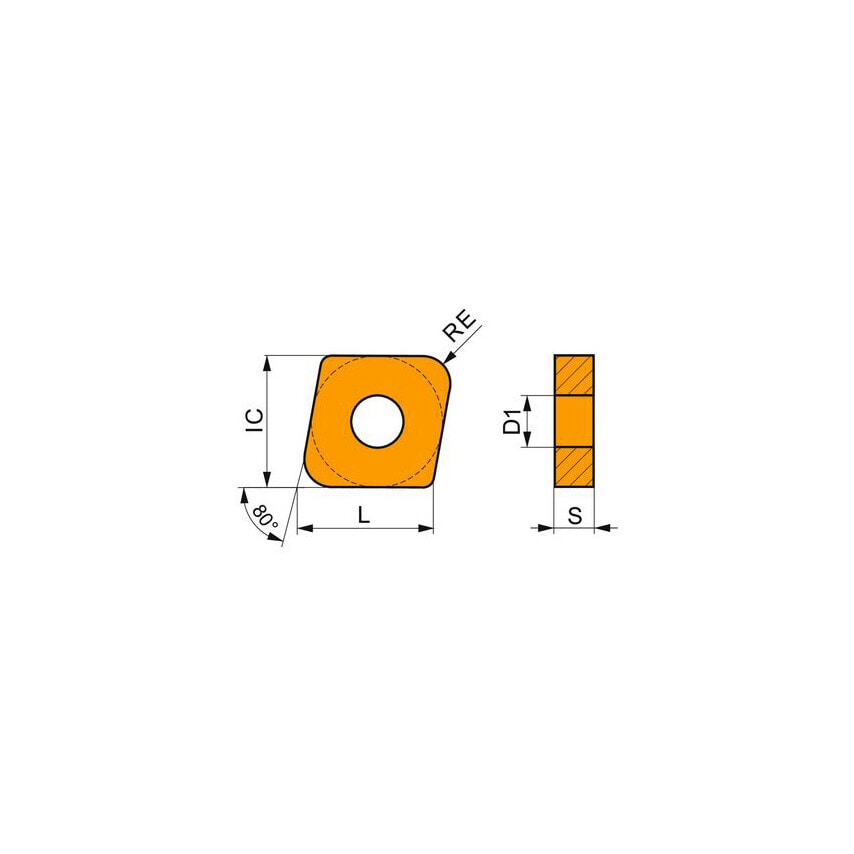 CNMX 190740SN-RF T5315, Railway Turning Insert
