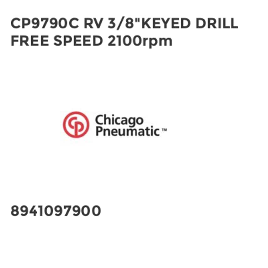 CP9790C RV 3/8"KEYED DRILL FREE SPEED 2100rpm