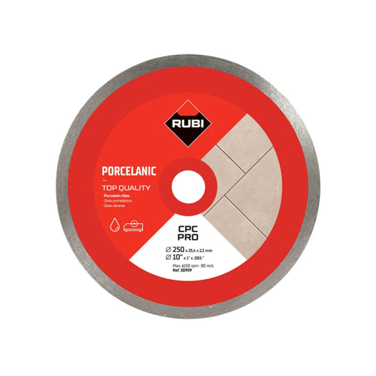 CPC250 Pro Continuous Rim Diamond Blade - 250mm
