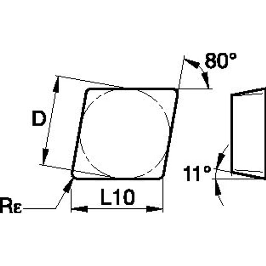 CPGN120308F ANSI/ISO Turning Insert CP..