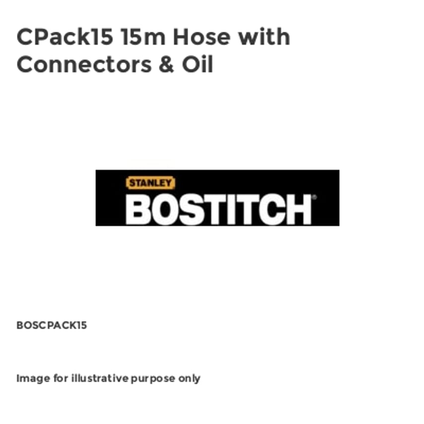 CPack15 15m Hose with Connectors & Oil BOSCPACK15