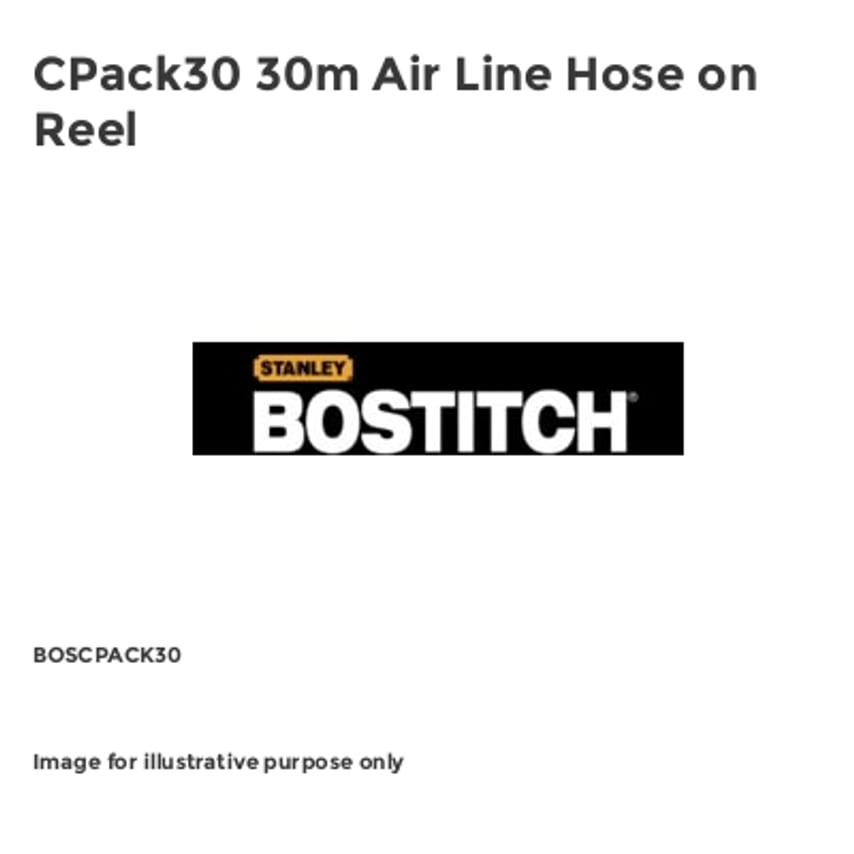 CPack30 30m Air Line Hose on Reel