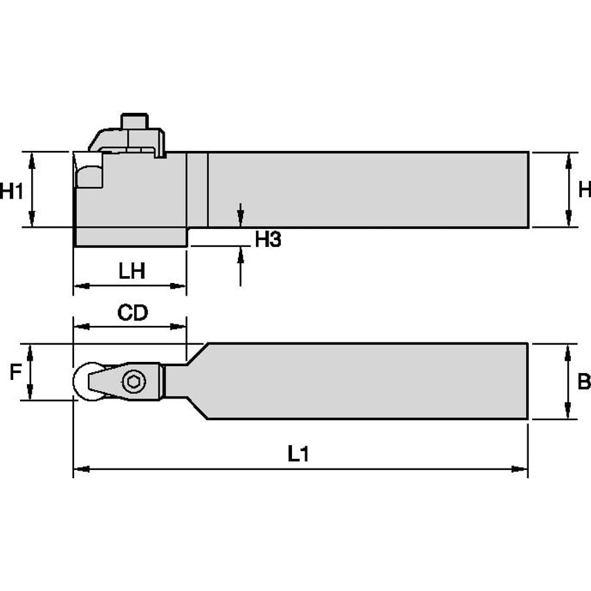 CRDPN203DV C Clamping Holder W1.25 L6.00