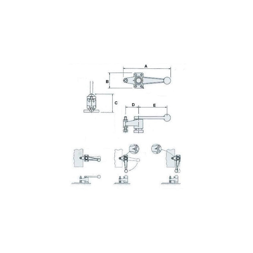 CS300A Magna Force Cam Swing Clamp