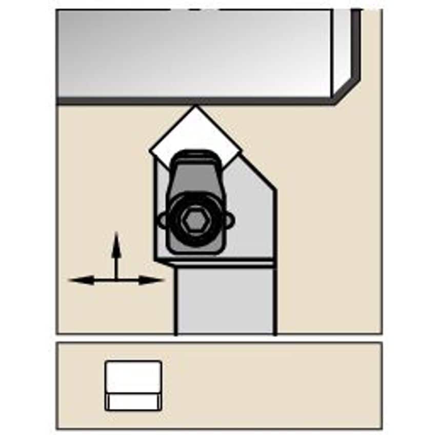 CSSNR2525M12-MN7 C Clamping Holder W25, 0MM L141