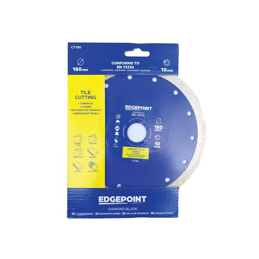 CT180 Tile Cutting Diamond Blade 180mm EDGDBCT180
