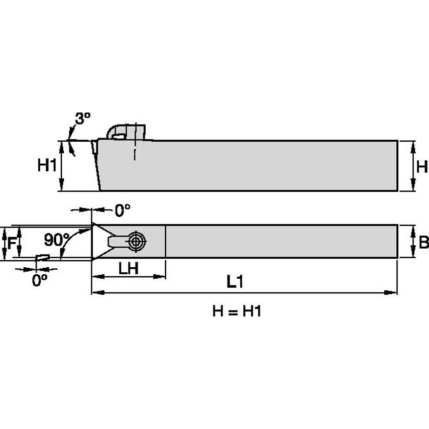 CTCPN2510M11 C Clamping Holder W10, 0MM L150