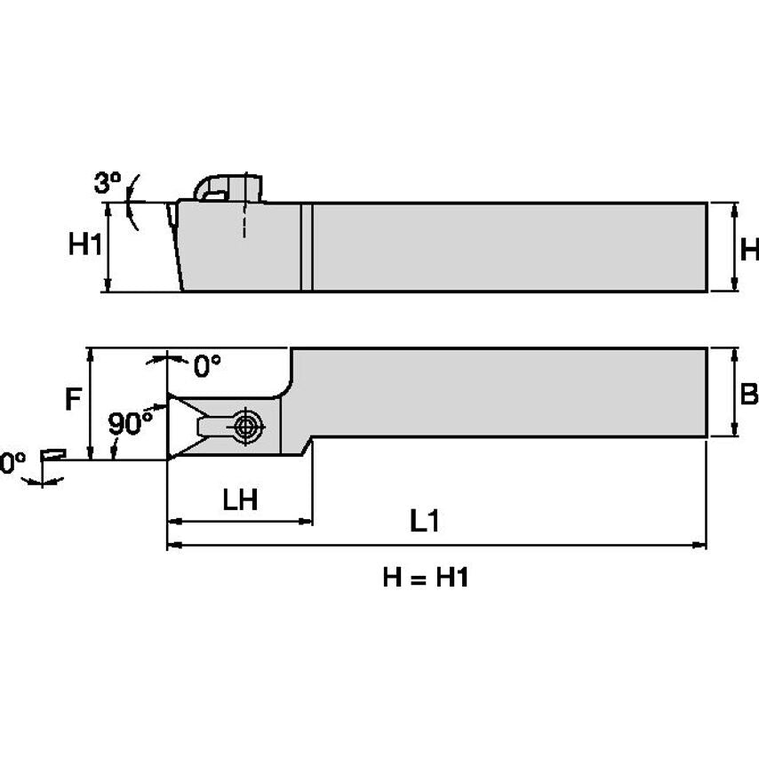 CTCPR204D C Clamping Holder W1.25 L6.00