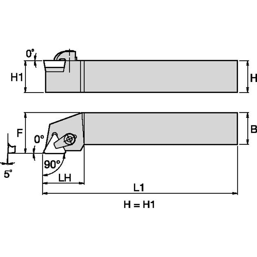 CTGPL123B C Clamping Holder W0.75 L4.50