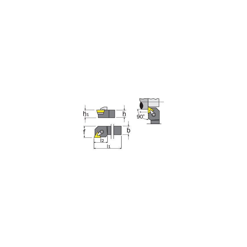 CTGPL 1212F11 External Toolholder