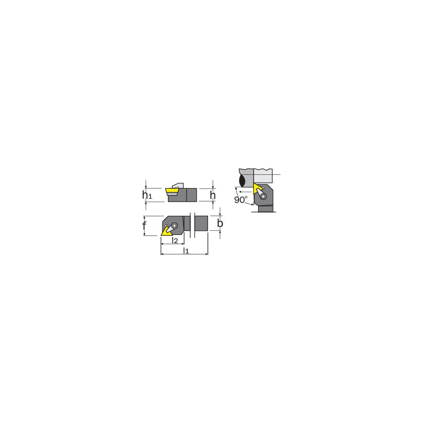CTGPL 2525M16 External Toolholder