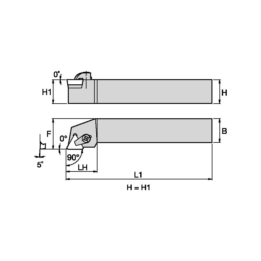 CTGPR082B C Clamping Holder W0.50 L4.50