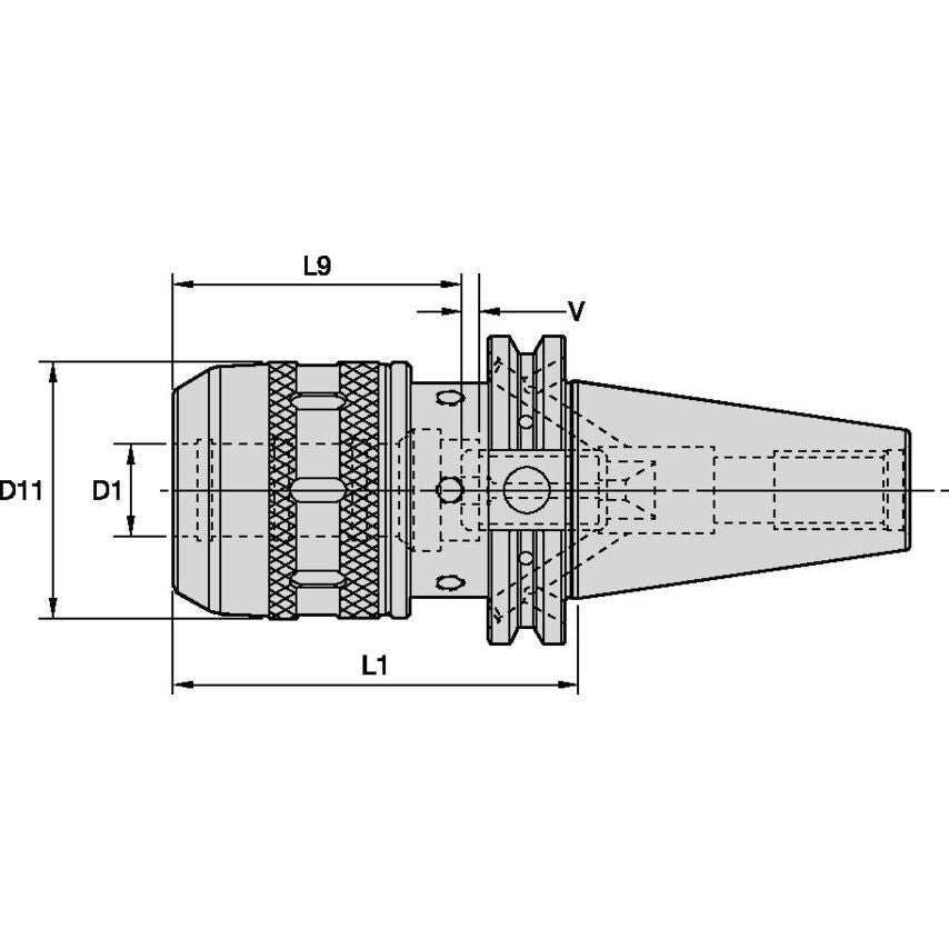 CV40HPMC125472 1 1/4 Milling Chuck - CV40 for